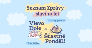 10 let Seznam Zpráv: Šťastné pondělí & Vlevo dole